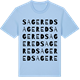 Blue Soul t-shirt med Sagered ordlek t-shirt