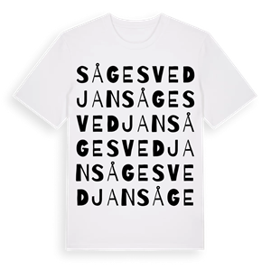 Sågesvedjan ordlek t-shirt – ekologisk bomull t-shirt från Pinshirt