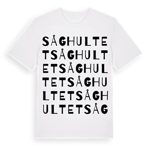 Såghultet ordlek t-shirt – ekologisk bomull t-shirt från Pinshirt