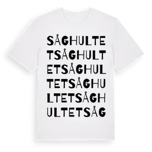 Såghultet ordlek t-shirt – ekologisk bomull t-shirt från Pinshirt
