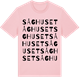 Pink Cotton t-shirt med Såghuset ordlek t-shirt