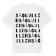 White t-shirt med Sågkullen ordlek t-shirt
