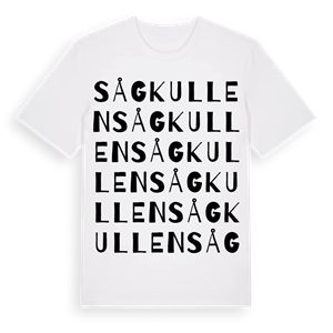 Sågkullen ordlek t-shirt – ekologisk bomull t-shirt från Pinshirt