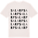 Vintage White t-shirt med Salarp ordlek t-shirt