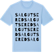 Blue Soul t-shirt med Salgutsered ordlek t-shirt