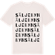 Vintage White t-shirt med Säljebyn ordlek t-shirt