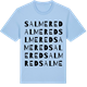 Blue Soul t-shirt med Salmered ordlek t-shirt
