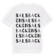 White t-shirt med Salsbacken ordlek t-shirt