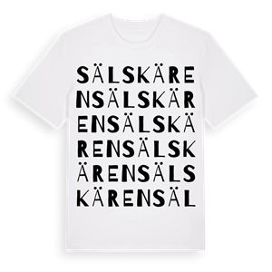 Sälskären ordlek t-shirt – ekologisk bomull t-shirt från Pinshirt