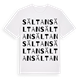White t-shirt med Sältan ordlek t-shirt