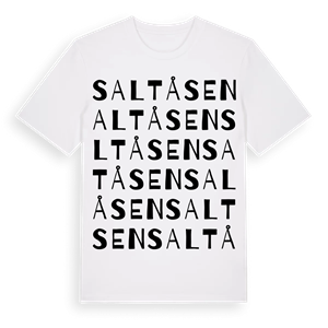 Saltåsen ordlek t-shirt – ekologisk bomull t-shirt från Pinshirt