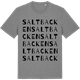 Mid Heather Gray t-shirt med Saltbacken ordlek t-shirt