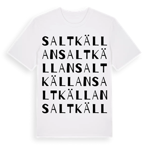 Saltkällan ordlek t-shirt – ekologisk bomull t-shirt från Pinshirt
