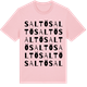Pink Cotton t-shirt med Saltö ordlek t-shirt