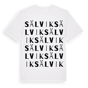 Sälvik ordlek t-shirt – ekologisk bomull t-shirt från Pinshirt