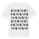 White t-shirt med Säm ordlek t-shirt