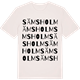 Vintage White t-shirt med Sämsholm ordlek t-shirt