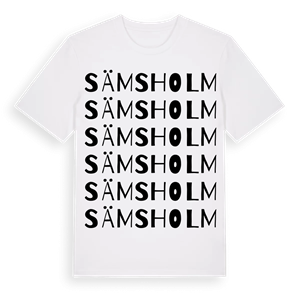 Sämsholm ordlek t-shirt – ekologisk bomull t-shirt från Pinshirt