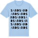 Blue Soul t-shirt med Sand ordlek t-shirt