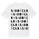 Sandäckra ordlek t-shirt