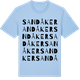 Blue Soul t-shirt med Sandåker ordlek t-shirt