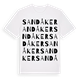 White t-shirt med Sandåker ordlek t-shirt