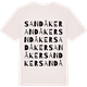 Vintage White t-shirt med Sandåker ordlek t-shirt