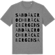 Mid Heather Gray t-shirt med Sandåker och Bräckebergen ordlek t-shirt