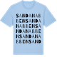 Blue Soul t-shirt med Sandanabben ordlek t-shirt
