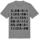 Mid Heather Gray t-shirt med Sandanabben ordlek t-shirt