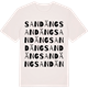 Vintage White t-shirt med Sandäng ordlek t-shirt