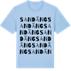 Blue Soul t-shirt med Sandäng ordlek t-shirt