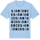 Blue Soul t-shirt med Sandängen ordlek t-shirt