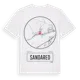 White t-shirt med Sandared t-shirt