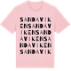 Pink Cotton t-shirt med Sandaviken ordlek t-shirt