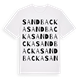 White t-shirt med Sandbacka ordlek t-shirt