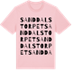Pink Cotton t-shirt med Sanddalstorpet ordlek t-shirt