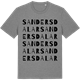 Mid Heather Gray t-shirt med Sanders dalar ordlek t-shirt