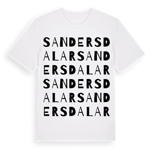 Sanders dalar ordlek t-shirt – ekologisk bomull t-shirt från Pinshirt
