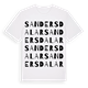 Sanders dalar ordlek t-shirt