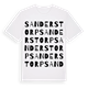 Sanderstorp ordlek t-shirt