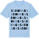 Blue Soul t-shirt med Sandhaga ordlek t-shirt