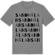 Mid Heather Gray t-shirt med Sandhålan ordlek t-shirt