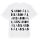 Sandhålan ordlek t-shirt