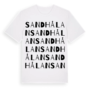 Sandhålan ordlek t-shirt – ekologisk bomull t-shirt från Pinshirt