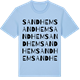 Blue Soul t-shirt med Sandhem ordlek t-shirt