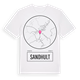 White t-shirt med Sandhult t-shirt