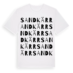 Sandkärr ordlek t-shirt – ekologisk bomull t-shirt från Pinshirt