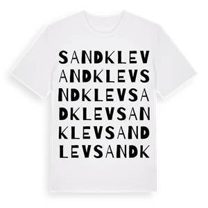 Sandklev ordlek t-shirt – ekologisk bomull t-shirt från Pinshirt