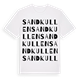Sandkullen ordlek t-shirt